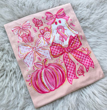 Load image into Gallery viewer, Ghostie & Bows Breast Cancer Awareness - WS