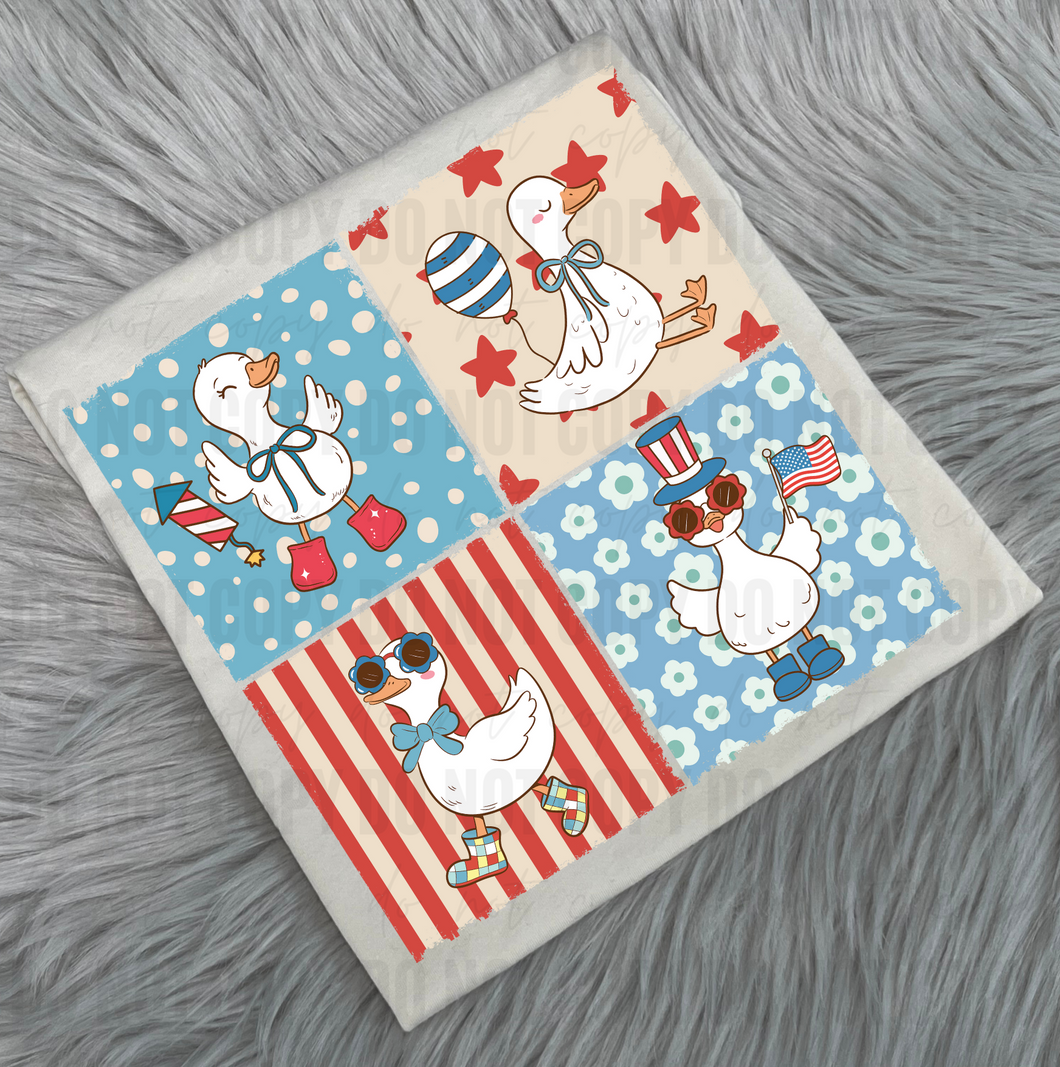 Patriotic Goose (picture squares) - WS
