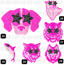 Load image into Gallery viewer, Pink Glitter (Faux) Mascots - WS
