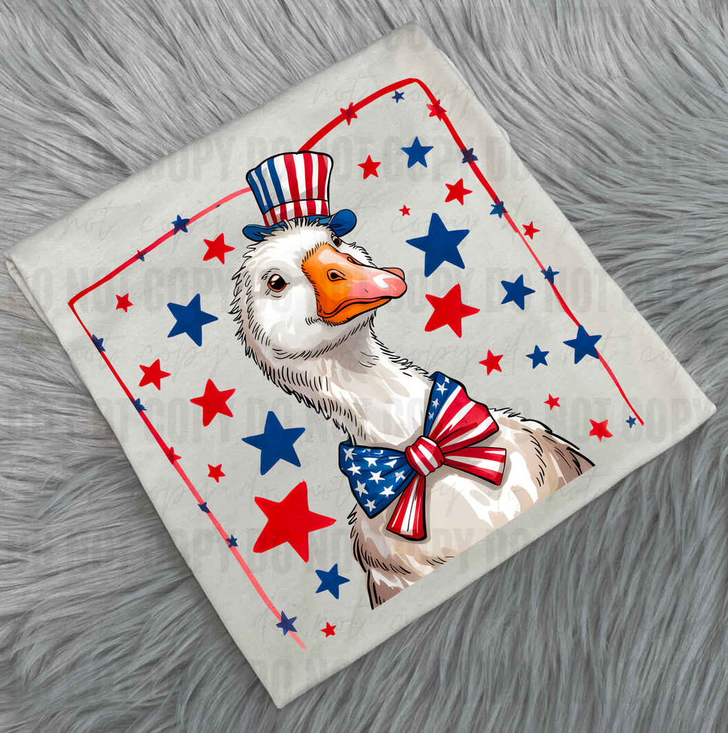 Patriotic Goose Hat and Bow Tie  - WS