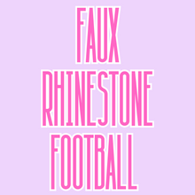 Load image into Gallery viewer, Faux Rhinestone Football - WS
