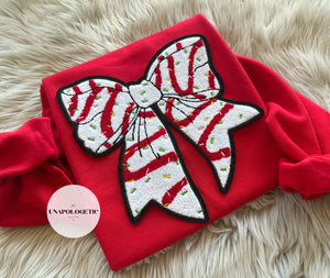 Cake Bow Chenille Patch Sweatshirt - WS