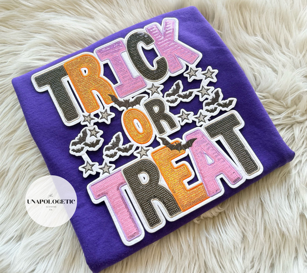 Trick or Treat Patch Sweatshirt - WS