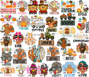 Custom Children Thanksgiving - Toddler/Youth WS
