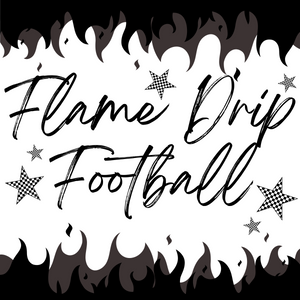 Flame Drip Football - WS
