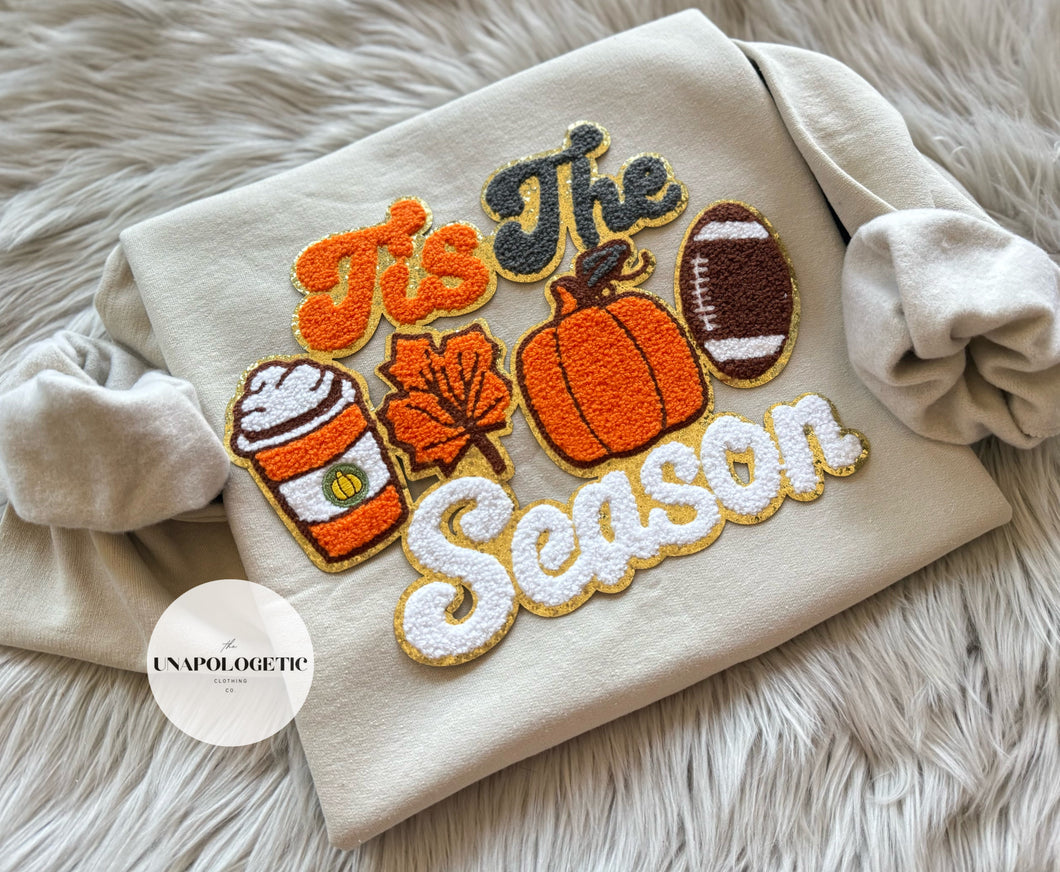 Tis the Season Chenille Patch Sweatshirt - WS