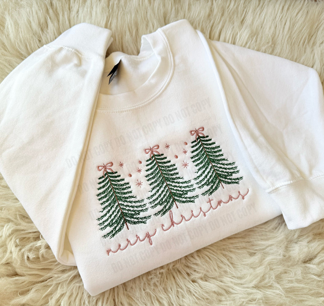 Coq Christmas Trees (Embroidered) -WS