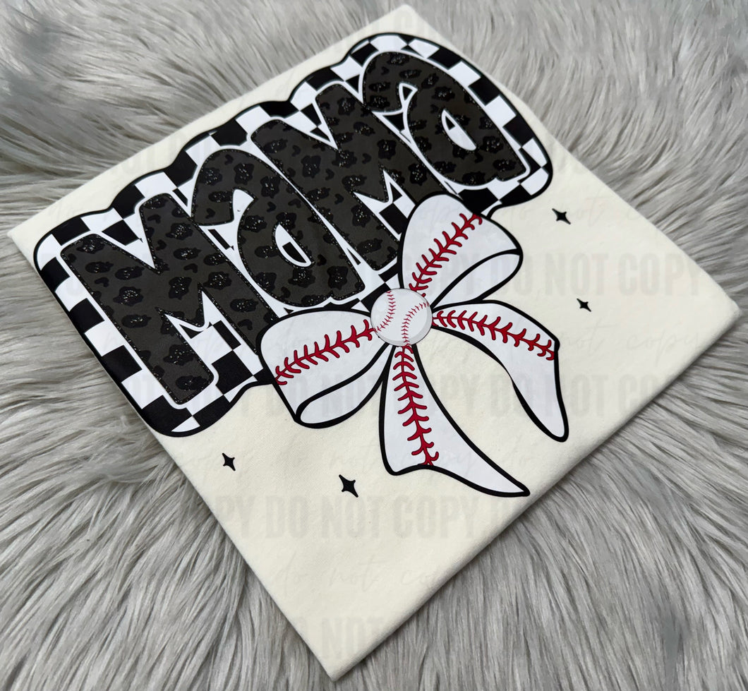 Leopard Baseball Bow - WS