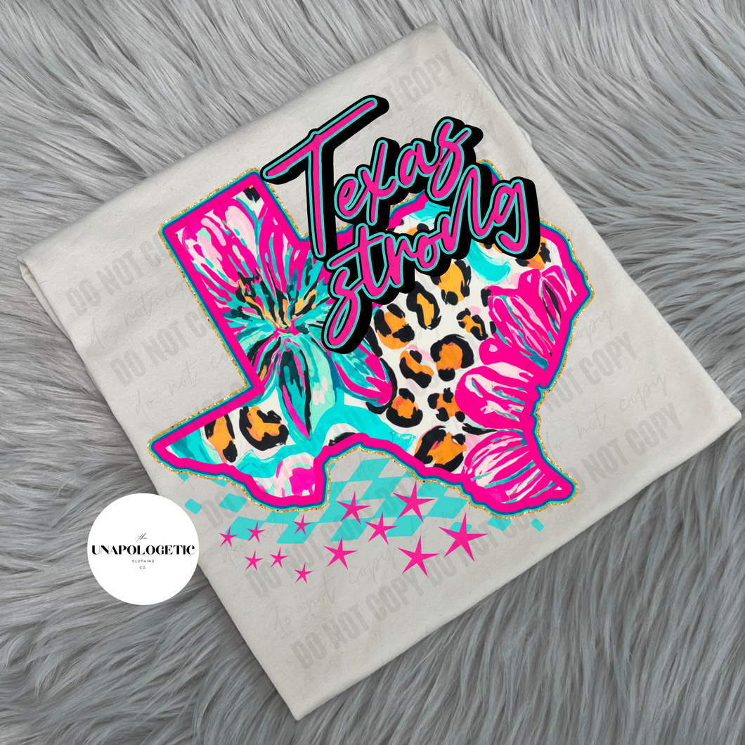 Texas Strong (Cheetah Floral)  - WS