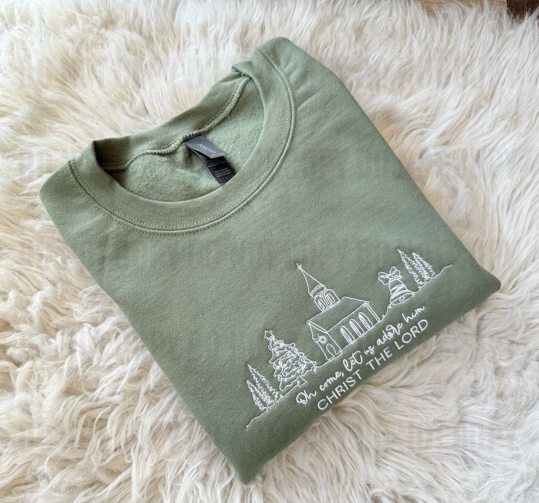 Doodle Oh Come, Let Us Adore Him (Embroidered) - WS