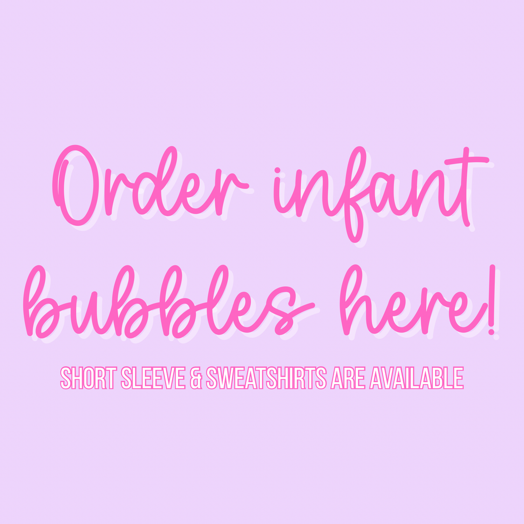 BUBBLE REQUEST (SHORT SLEEVE & SWEATSHIRTS) - Toddler/Youth WS