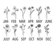 Load image into Gallery viewer, Custom Birth Month Flower Embroidery - WS
