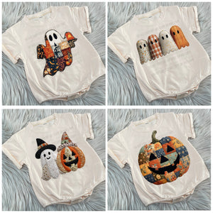 Halloween FAUX (fake) Appliqué BUBBLES (SHORT SLEEVE & SWEATSHIRTS) - Toddler/Youth WS