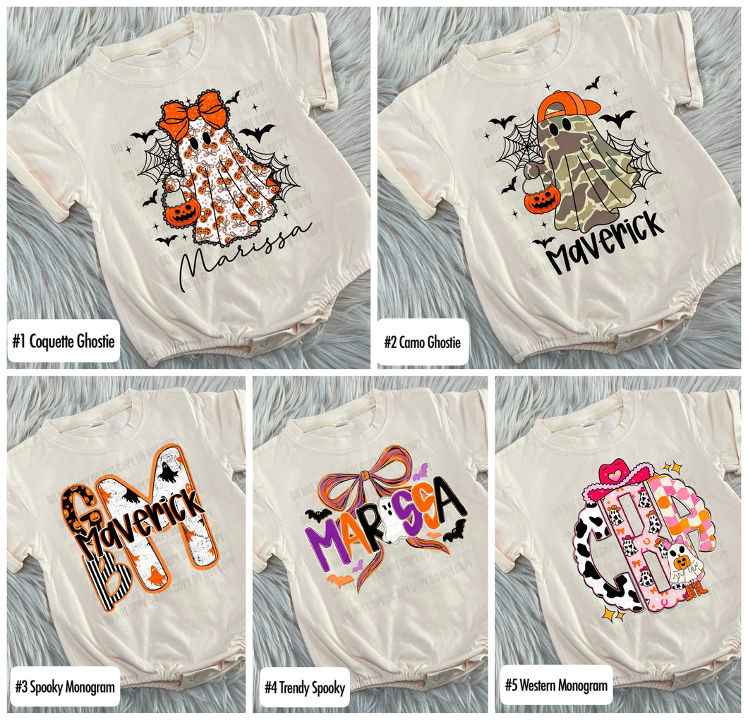 Custom Halloween BUBBLES (SHORT SLEEVE & SWEATSHIRTS) - Toddler/Youth WS