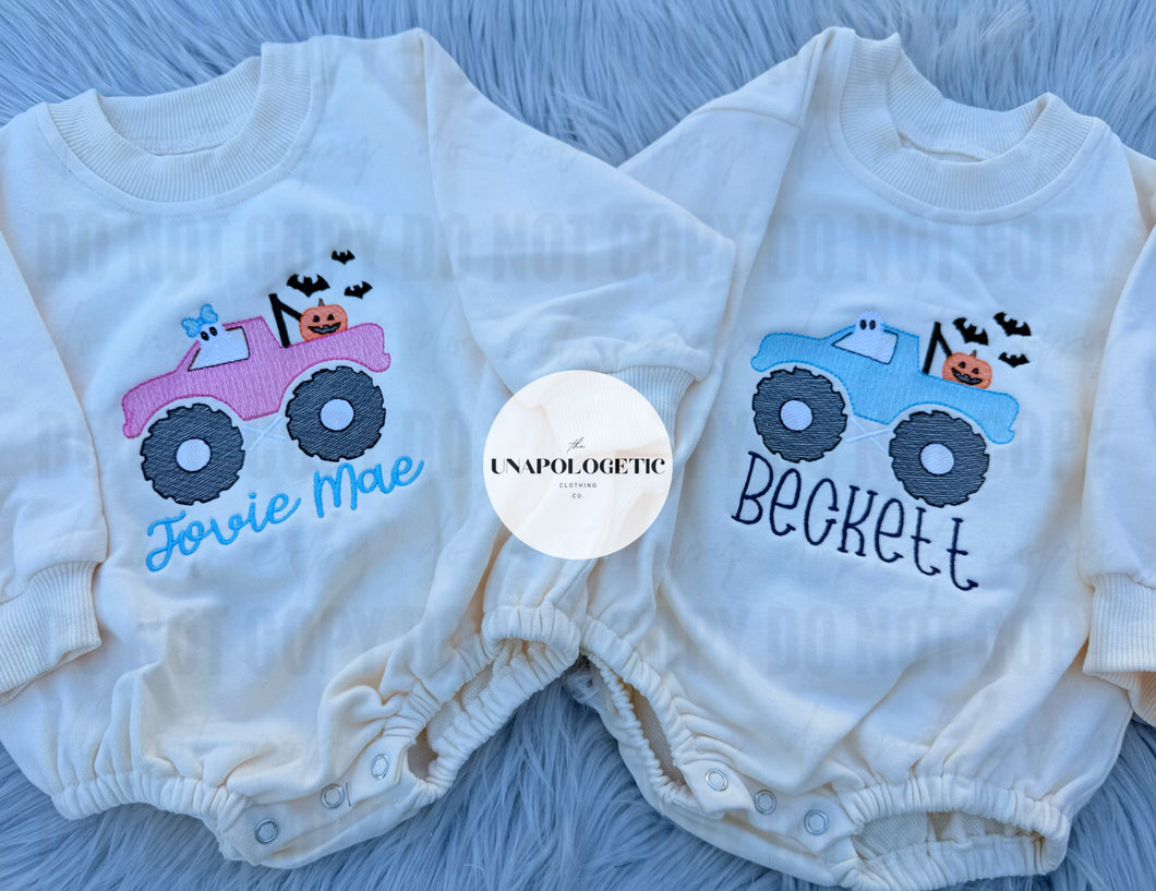 Big Truck Embroidered - Toddler/Youth WS