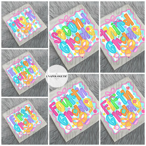 Bright Coq Bow  Grade Tees - WS