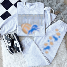 Load image into Gallery viewer, Faux Embroidered Football Sweatsuits - WS
